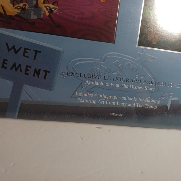 Disney Lady & The Tramp Exclusive  Lithograph Portfolio UNOPENED - Picture 5 of 5